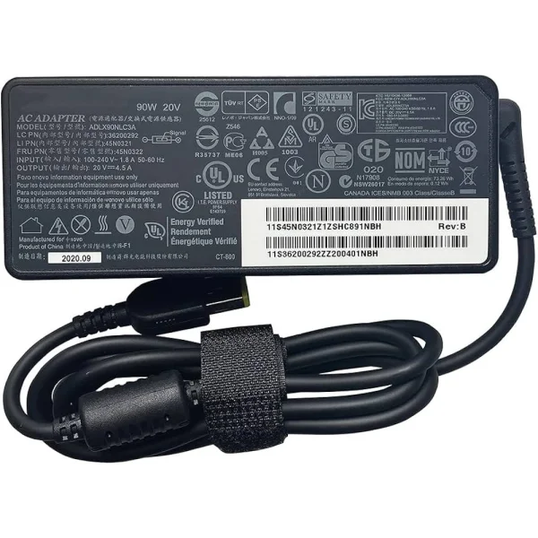 Cargador Lenovo Punta cuadrada 20v