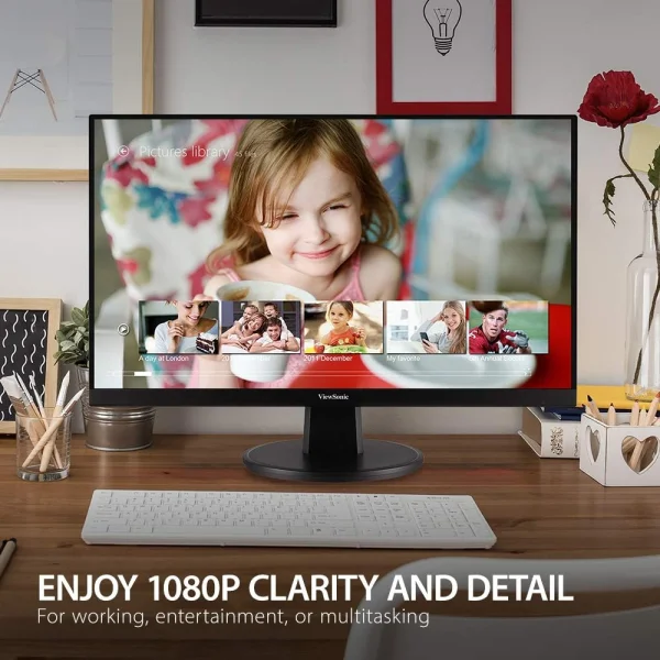 ViewSonic VA2447-MH Monitor Full HD 1080p de 24 pulgadas