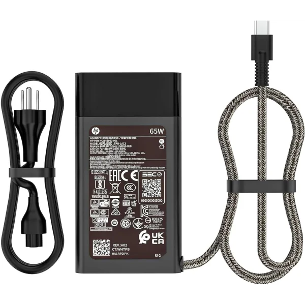 Cargador Hp Original Tipo C. 19.5 Voltios 4.5a /65w