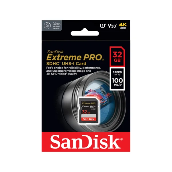 SanDisk Tarjeta de memoria Extreme Pro 32Gb 4K UHD 