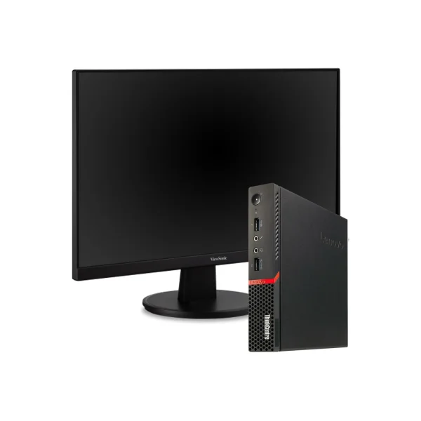 Mini Pc Lenovo AMD A10 Pro + Monitor Viewsonic 24 pulgadas