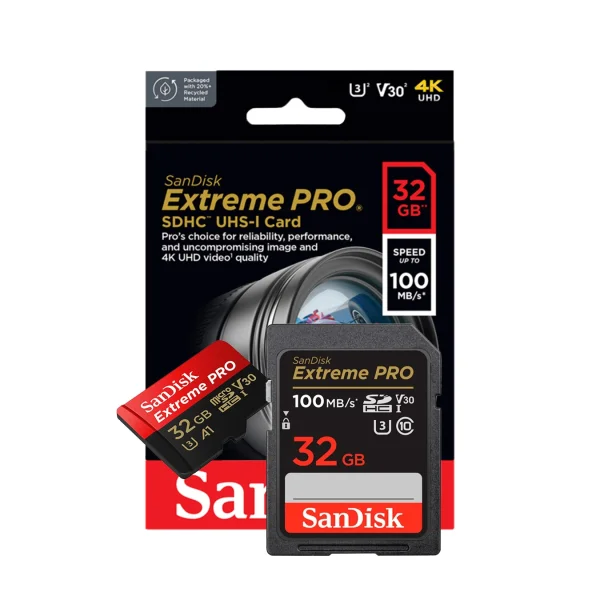 SanDisk Tarjeta de memoria Extreme Pro 32Gb 4K UHD 