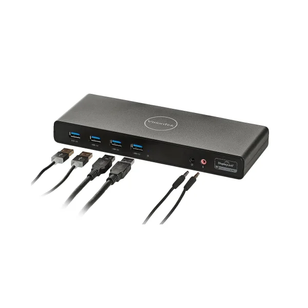 VisionTek VT4510 - Estación de acoplamiento universal USB para monitor doble, 2 HDMI, 2 puertos DisplayPort,